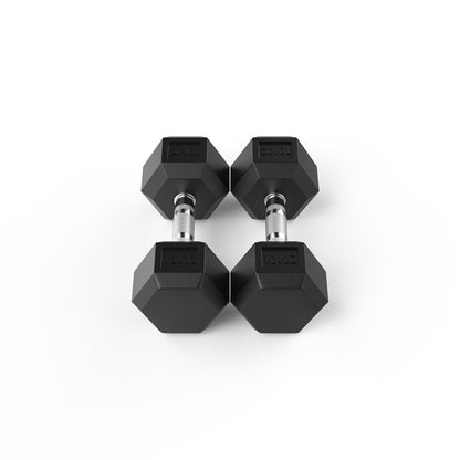 10kg Reeplex Rubber Hex Dumbbell