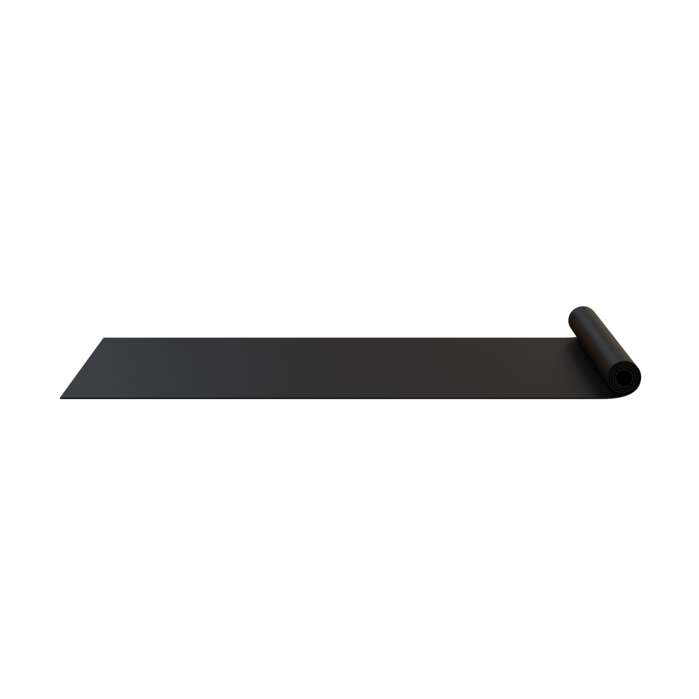 Reeplex Rubber Floor Roll 1m x 10m Plain Black view 2