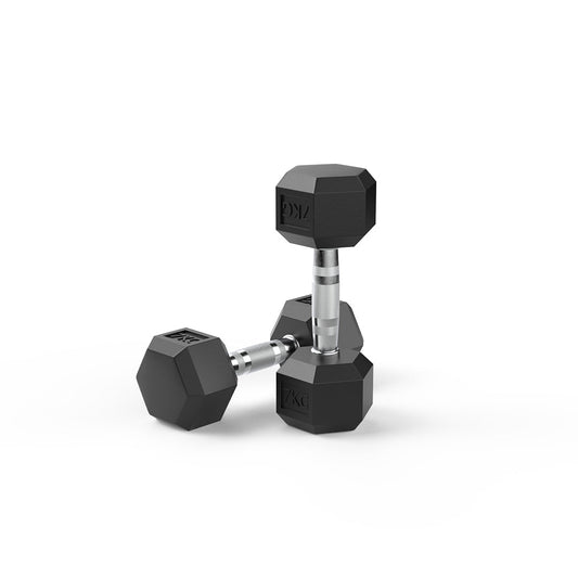 7kg Reeplex Rubber Hex Dumbbell