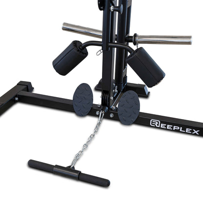 Reeplex RM90 Squat Rack with Smith Machine and Lat Pulldown + Seated Row