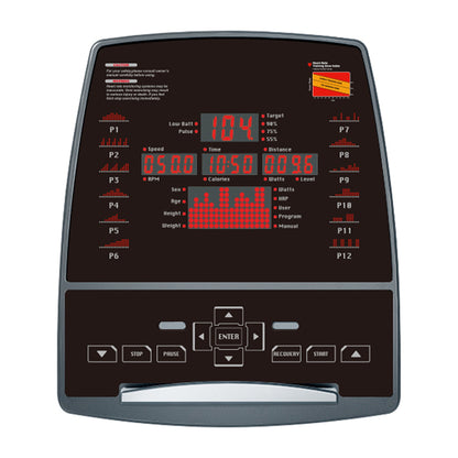 Reeplex B200 Light Commercial Upright Exercise Bike - display