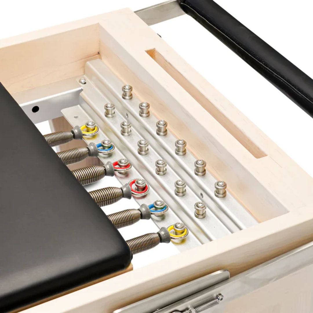 Reeplex Pilates Reformer with Full Trapeze Frame in Maple Wood 6