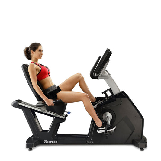Reeplex R22 Commercial Recumbent Exercise Bike with 10" Touchscreen Display