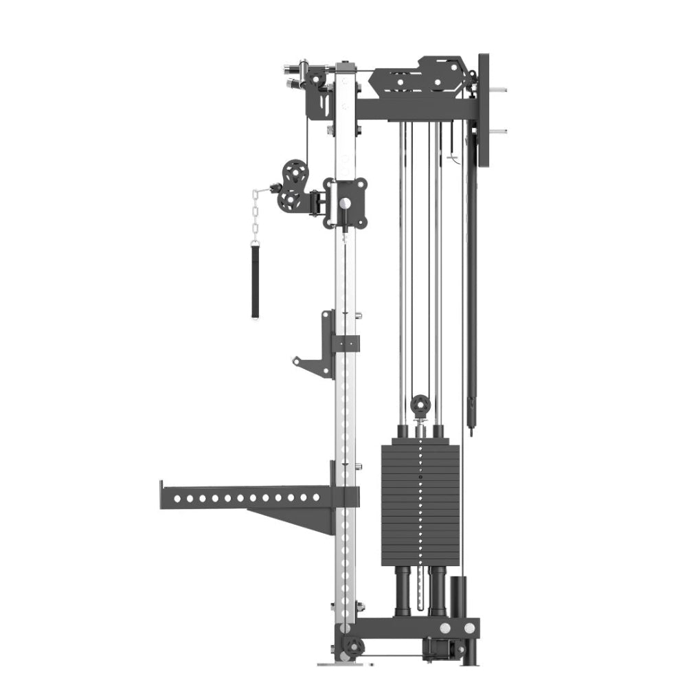 Reeplex Wall Mounted Multi-Functional Trainer with 2 x 90kg Weight Stacks & Attachments view 3
