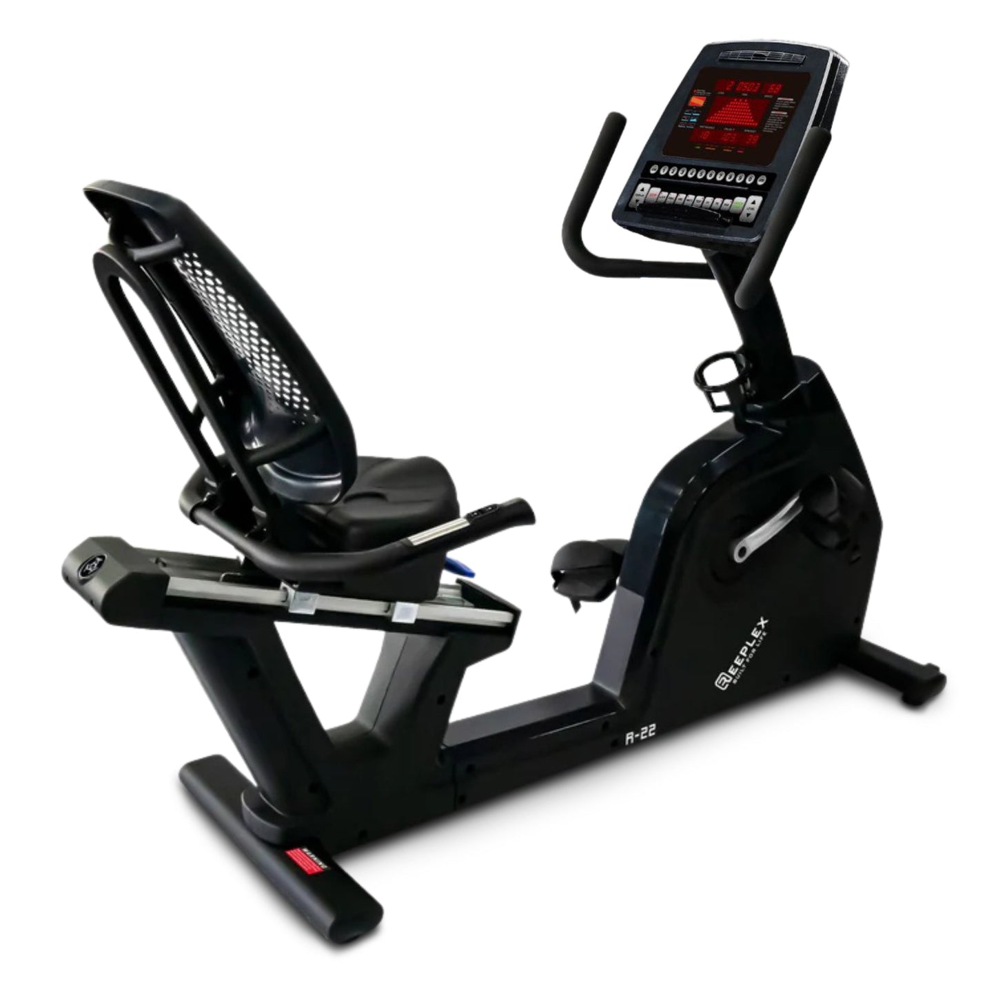 Reeplex R22 Commercial Recumbent Exercise Bike with LED Display