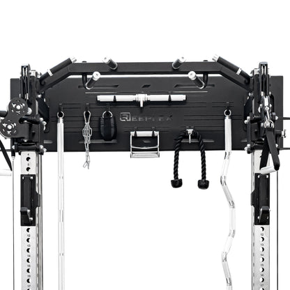 Reeplex Wall Mounted Multi-Functional Trainer with 2 x 90kg Weight Stacks & Attachments view 5