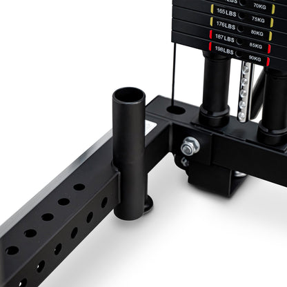 Reeplex Wall Mounted Multi-Functional Trainer with 2 x 90kg Weight Stacks & Attachments view 19