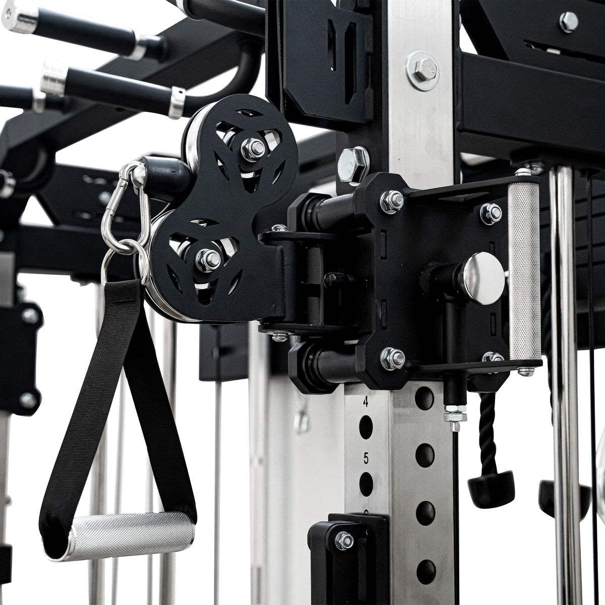 Reeplex Wall Mounted Multi-Functional Trainer with 2 x 90kg Weight Stacks & Attachments view 10