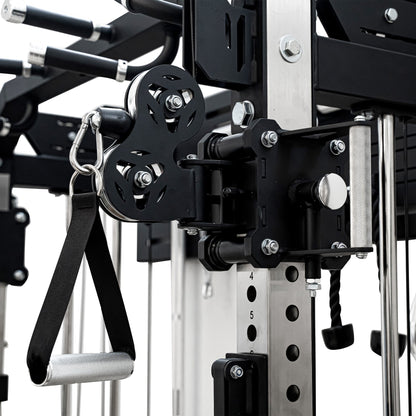 Reeplex Wall Mounted Multi-Functional Trainer with 2 x 90kg Weight Stacks & Attachments view 10