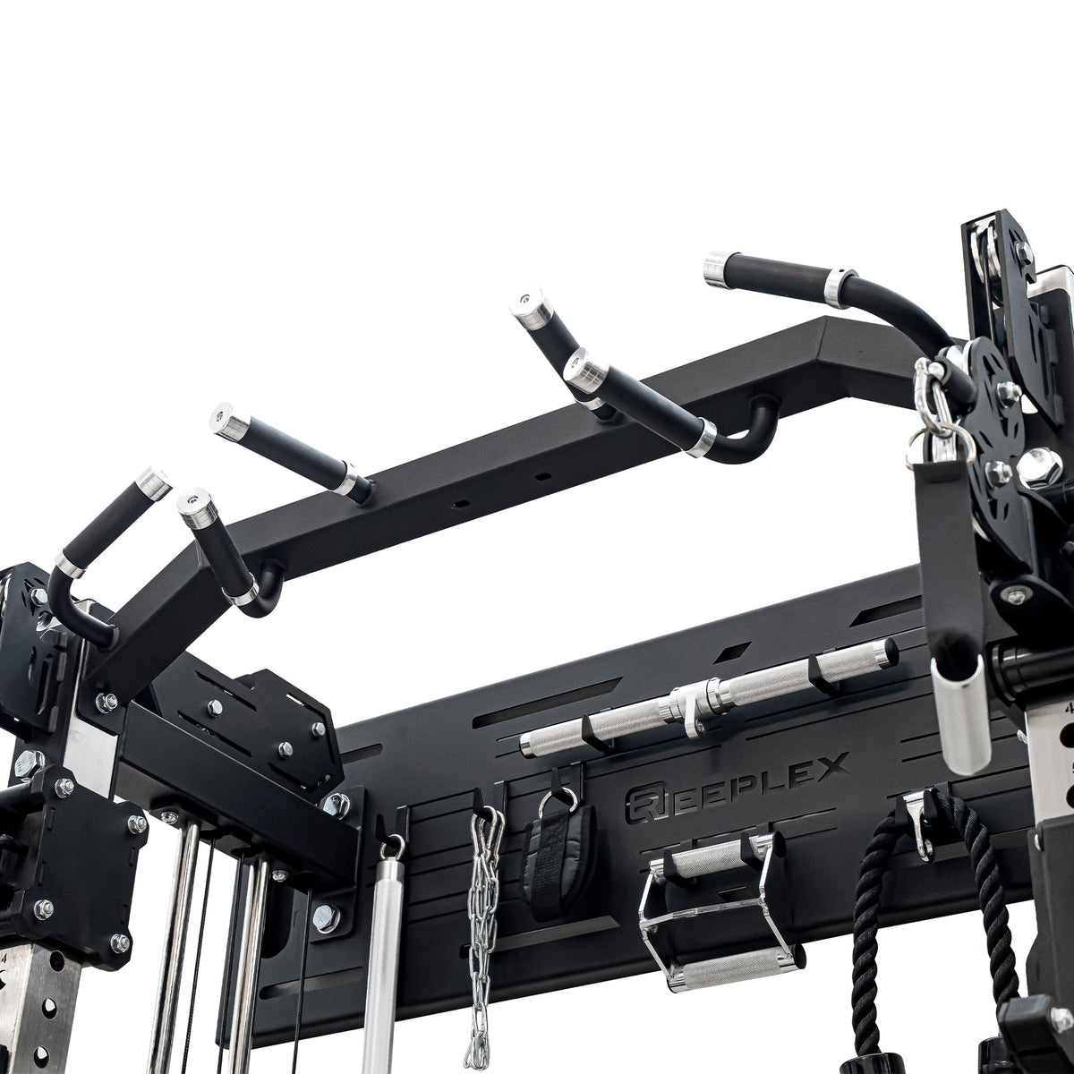 Reeplex Wall Mounted Multi-Functional Trainer with 2 x 90kg Weight Stacks & Attachments view 6