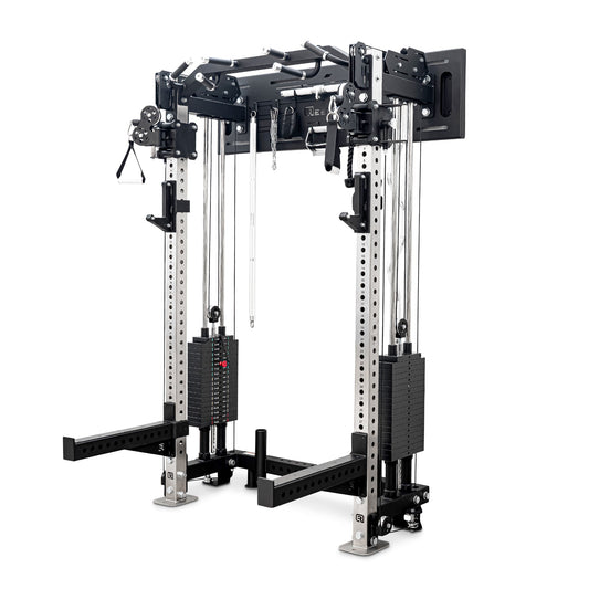 Reeplex Wall Mounted Multi-Functional Trainer with 2 x 90kg Weight Stacks & Attachments