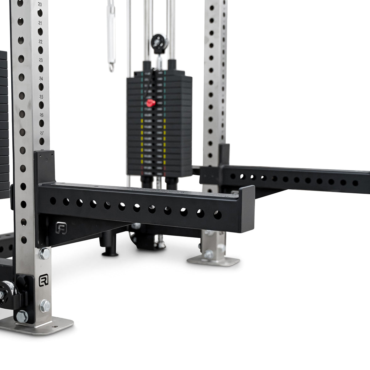 Reeplex Wall Mounted Multi-Functional Trainer with 2 x 90kg Weight Stacks & Attachments view 15