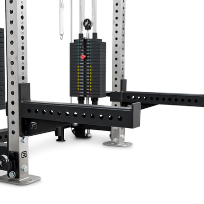 Reeplex Wall Mounted Multi-Functional Trainer with 2 x 90kg Weight Stacks & Attachments view 15