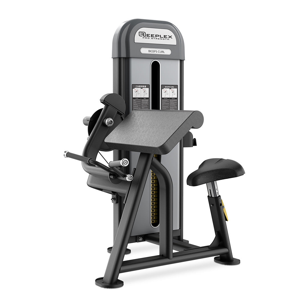 Bicep Curl Machine Reeplex Commercial  - Commercial Gym Fitouts Melbourne