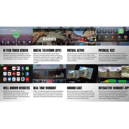 Reeplex Commercial T22 Pro 18" Touch Screen Treadmill