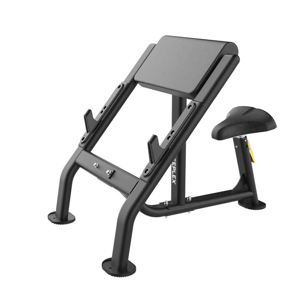 Reeplex Commercial Preacher Curl Bench-black