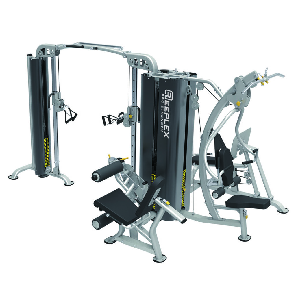 5 station commercial Multi-gym with leg press