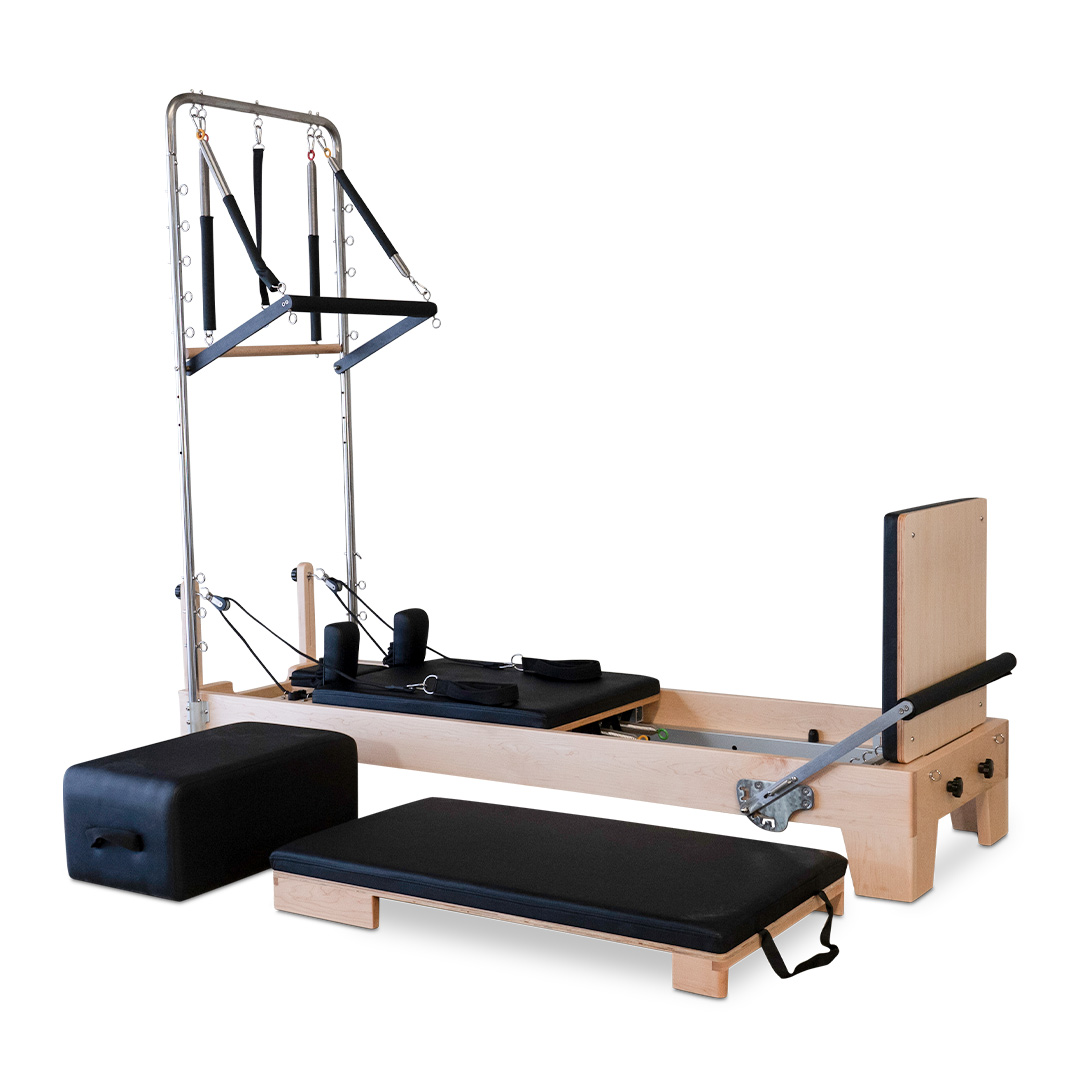 Reeplex Pilates Reformer Studio with Half Trapeze Tower - Reeplex